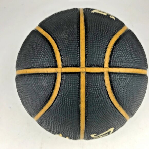 Spalding Force NBA Basketball Indoor Outdoor Rubber‎ Black Yellow Size 5 27.5" - Picture 6 of 6